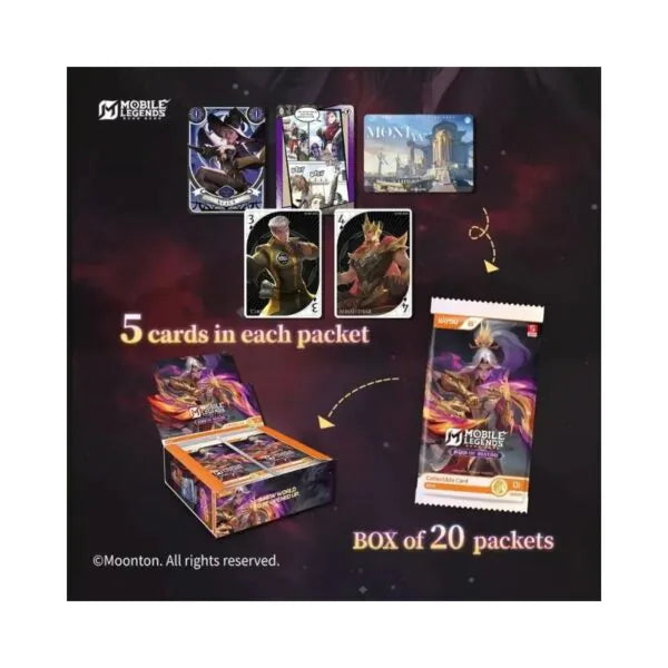 Kayou Mobile Legends: Bang Bang Collectible Cards Hand of Destiny-001A-SEA Booster Box