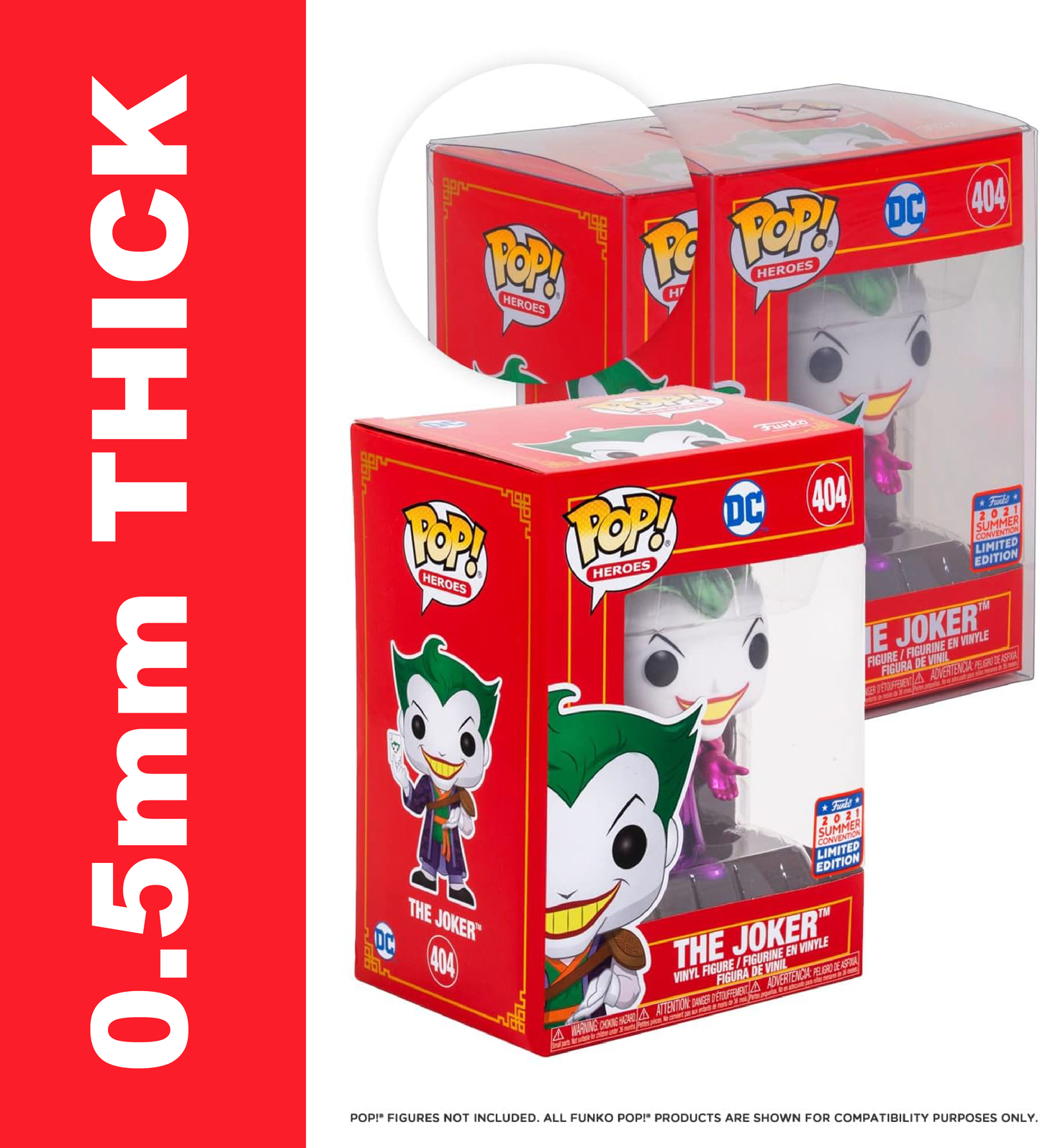 EVORETRO Premium Funko Pop Plastic Protector for 4 Inch